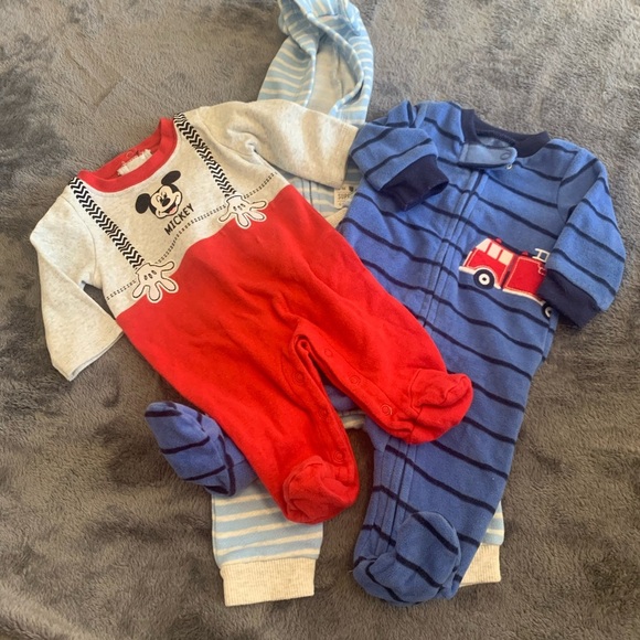 Carter's Red and Blue Baby One Piece Set - Picture 1 of 10